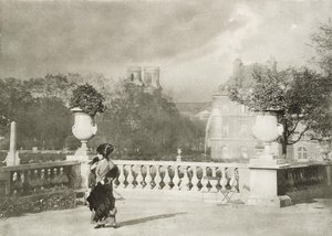 ルクセンブルクガーデンズの女性 作： Émile Joachim Constant Puyo